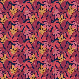 Sunshine Monstera Indigo - 54976D1