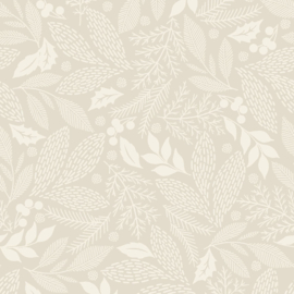 Holiday Stitches Stitched Evergreens Cream - MAS11173E