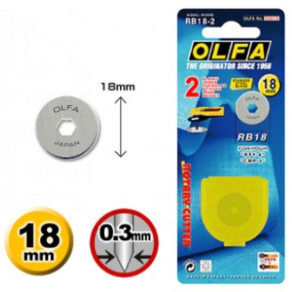 Olfa reservemessen 18 mm