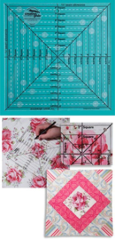 Creative Grids Quilt ruler : Square It Up & Fussy Cut  8,5 inch - CGRSQ8