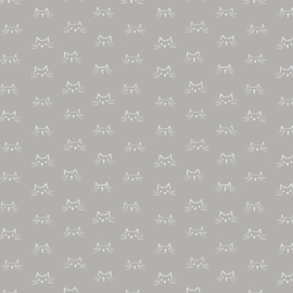 Mod Cat Faces Grey - 52607/2