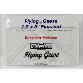 Bloc-Loc liniaal - Flying Geese 2,5 x 5 inch