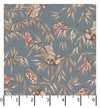 Meadow Blush Birds and Butterflies Blue - MAS11134/B