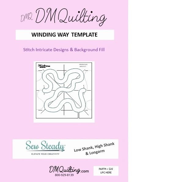 DMQuilting  Template  - Winding Way 5 inch