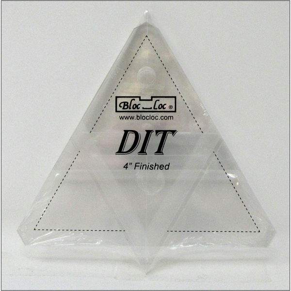 Bloc-Loc linialen - Diamond in a Triangle ruler set  4 x 4 inch