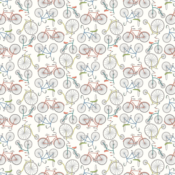 Be my Neighbor Bicycles Ivory - 53162/1