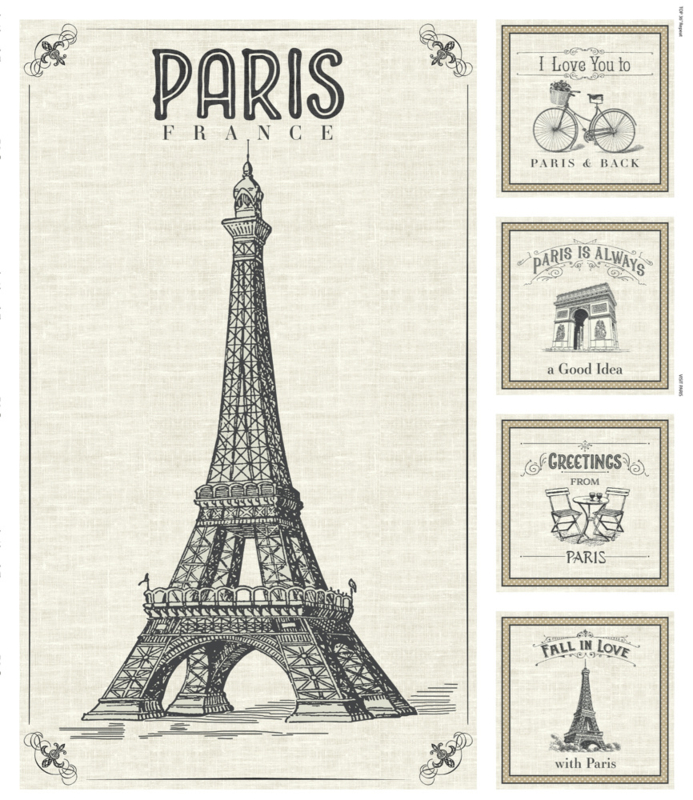 Fall in Love with Paris Panel - 53376/P1