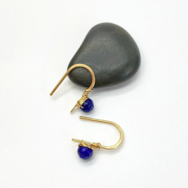 14k gold filled oorbellen met Lapis Lazuli