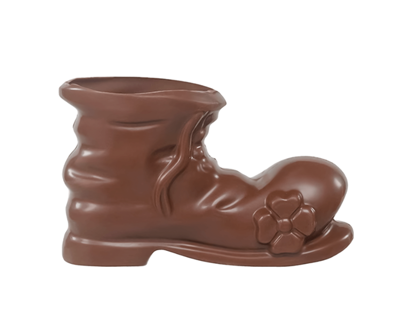 Holfiguur laars met bloem, melk