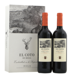 El Coto de Rioja Crianza, 2 flessen in geschenkverpakking