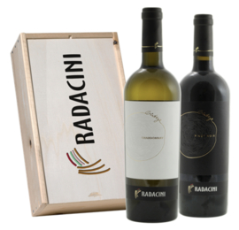 Radacini Vintage Chardonnay & Pinot Noir (in geschenkkist)