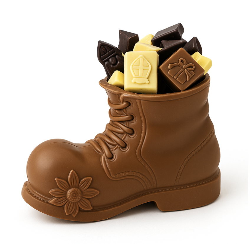 Chocolade laars met lettertjes