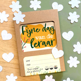 Bloeiconfetti in doosje - Dag van de leraar