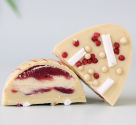 Paasei groot | Cheesecake Framboos