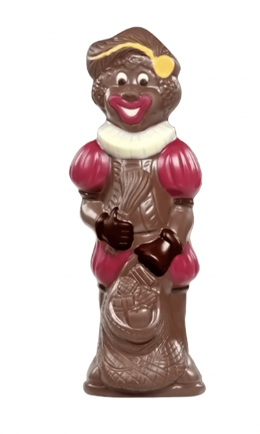 Piet deco rood/geel melk 25cm 250g