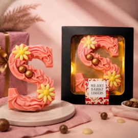 Chocolade letter aardbei