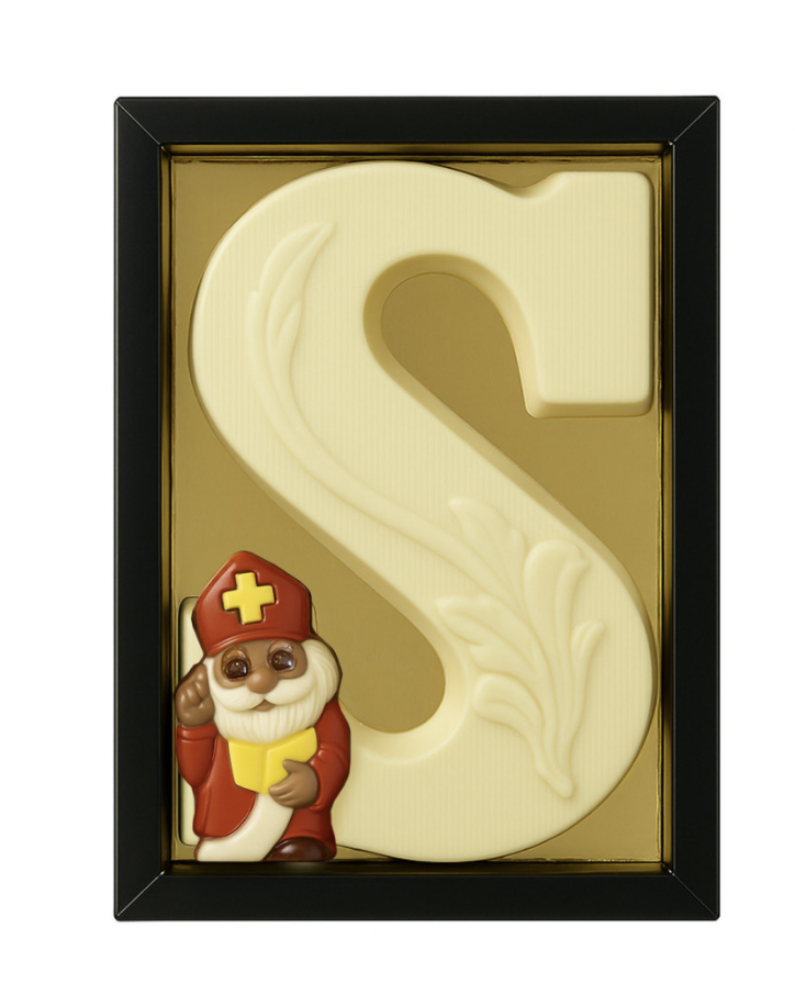 Letter deco wit 225g S