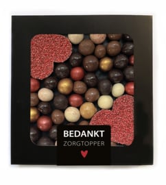 Bedankt Zorgtopper chocolade