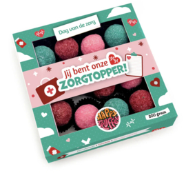 Chocoladetruffels - "Jij bent onze zorgtopper!"