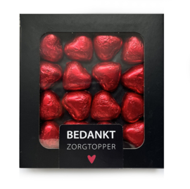 Zorgtopper - Hartjes Chocolade doosje