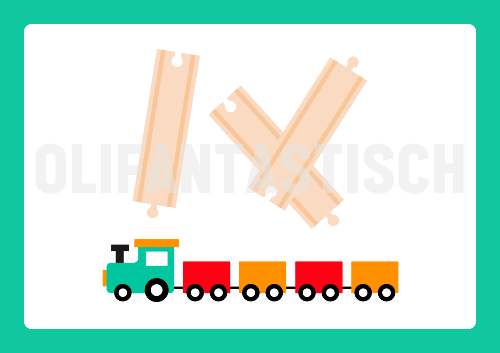 Kiesbord magneet | Treinbaan
