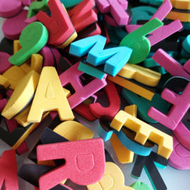 Magnetische letters (alfabet) 200 stuks