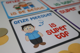 Magneet 10x10 cm | Juf of meester