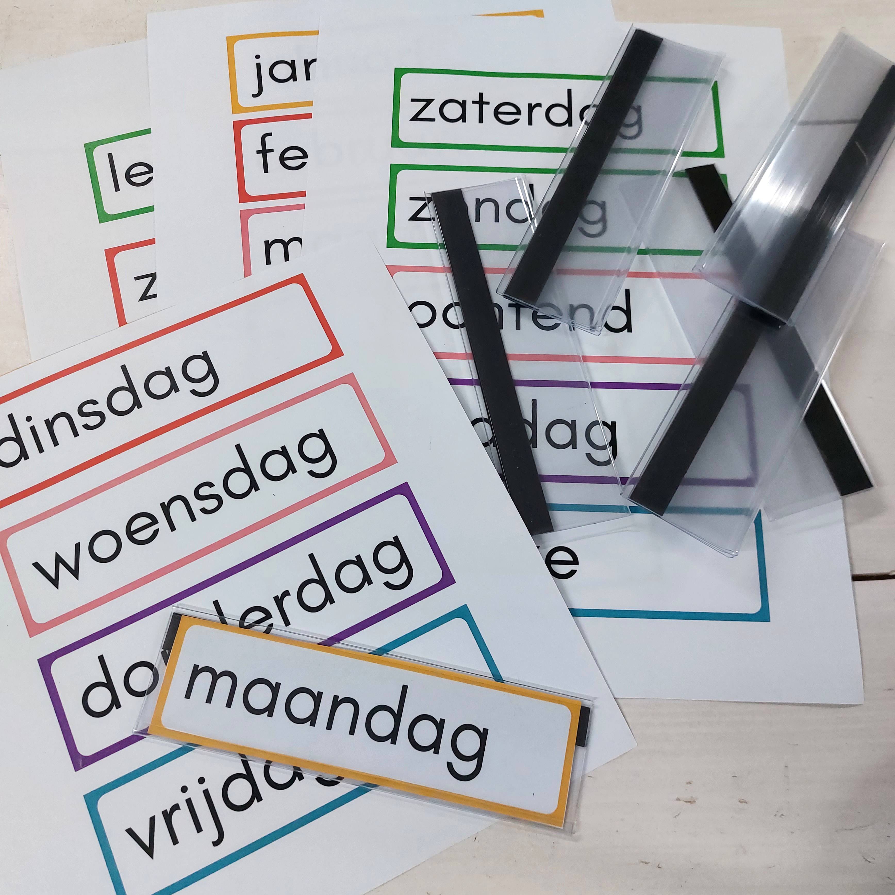 Magnetische houder dagritme kaarten (15 x 4 cm)