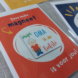 Ansichtkaart met magneet | Opa