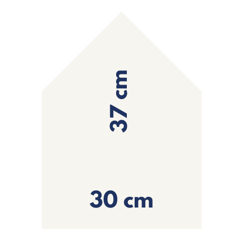Magneetbord 30 x 37 cm | wit