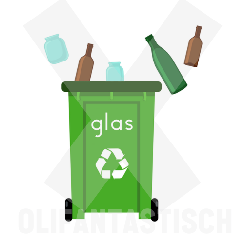 Klusjes | Glas naar de glasbak