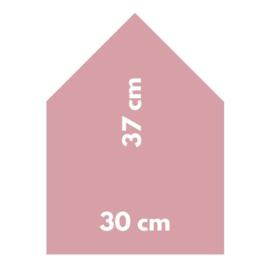 Magneetbord 30 x 37 cm | roze (staand)