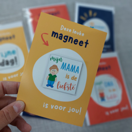 Ansichtkaart met magneet | Mama