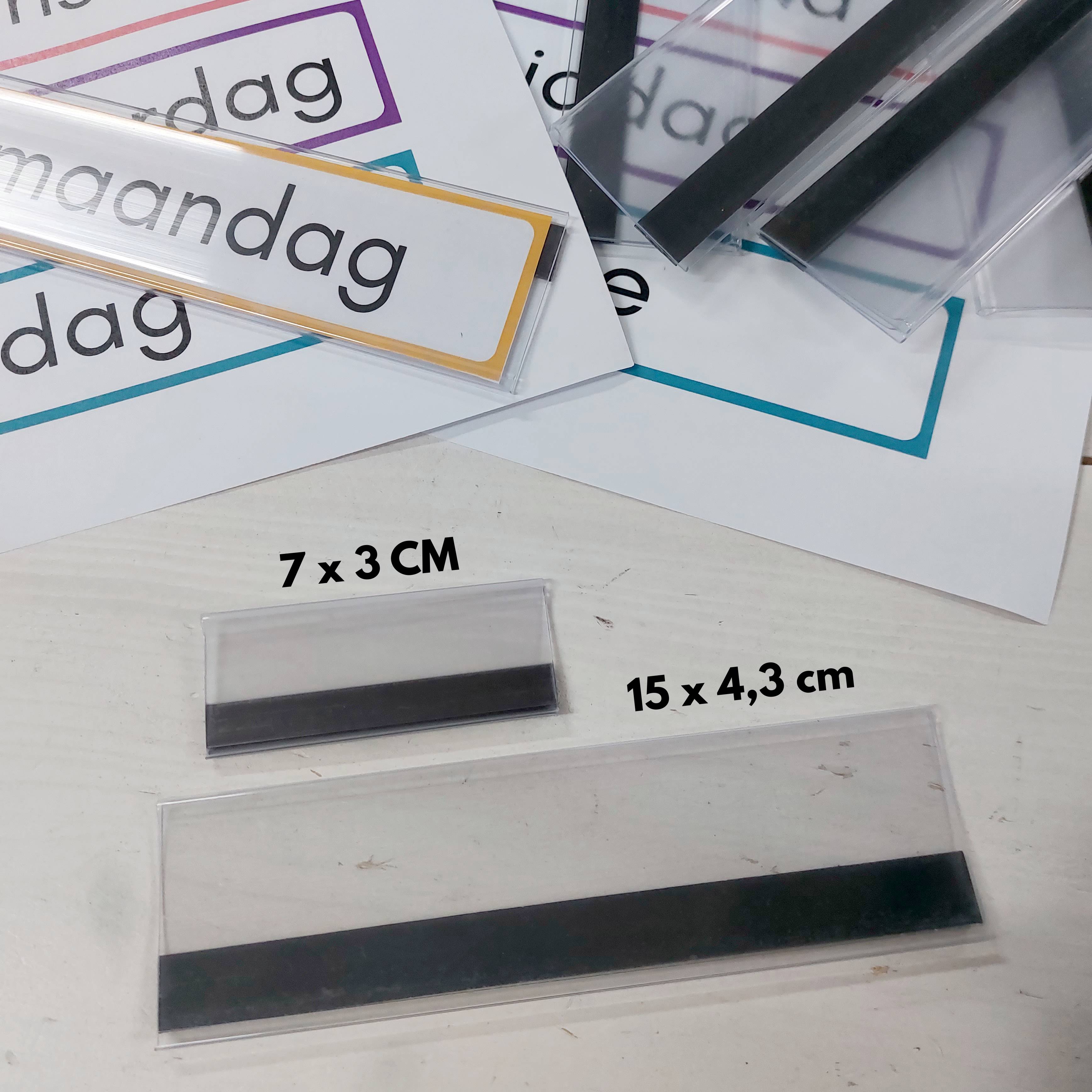 Magnetische houder dagritme kaarten (15 x 4 cm)