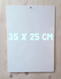 Magneetbord 35 x 25 cm | wit (hangend)