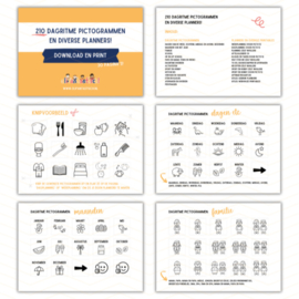 Printable | Diverse planners incl 210 dagritme picto's
