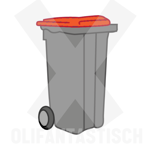 Klusjes | Vuilnis / Kliko (oranje)
