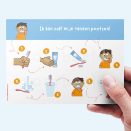 Printable | Routinekaart tandenpoetsen