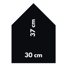 Magneetbord 30 x 37 cm | zwart (staand)
