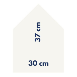 Magneetbord 30 x 37 cm | wit (staand)