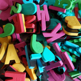 Magnetische letters (alfabet) 200 stuks