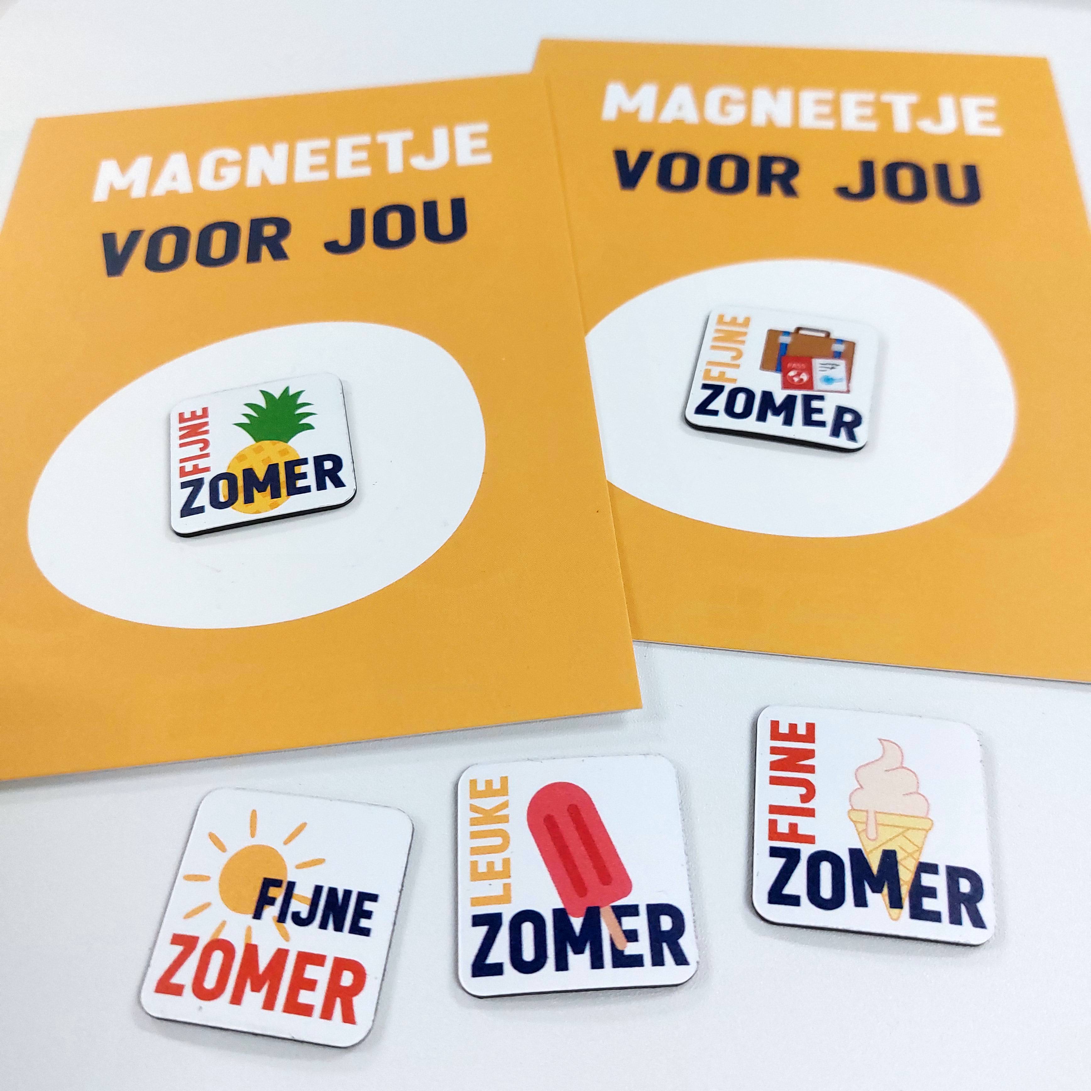 Ansichtkaart met magneetje  | Fijne zomer
