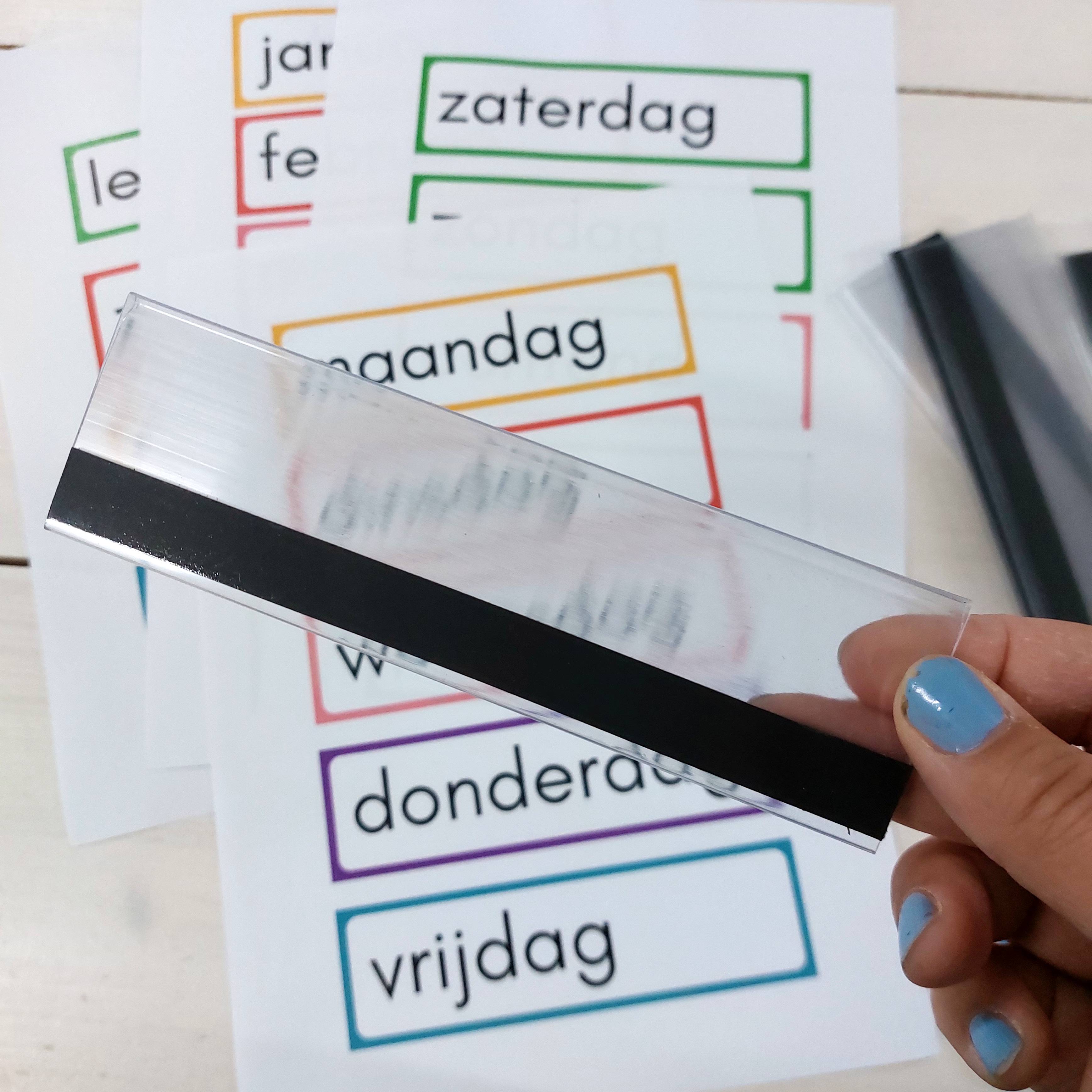 Magnetische houder dagritme kaarten (15 x 4 cm)