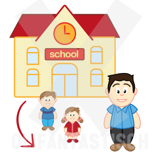 School | Papa haalt je uit school