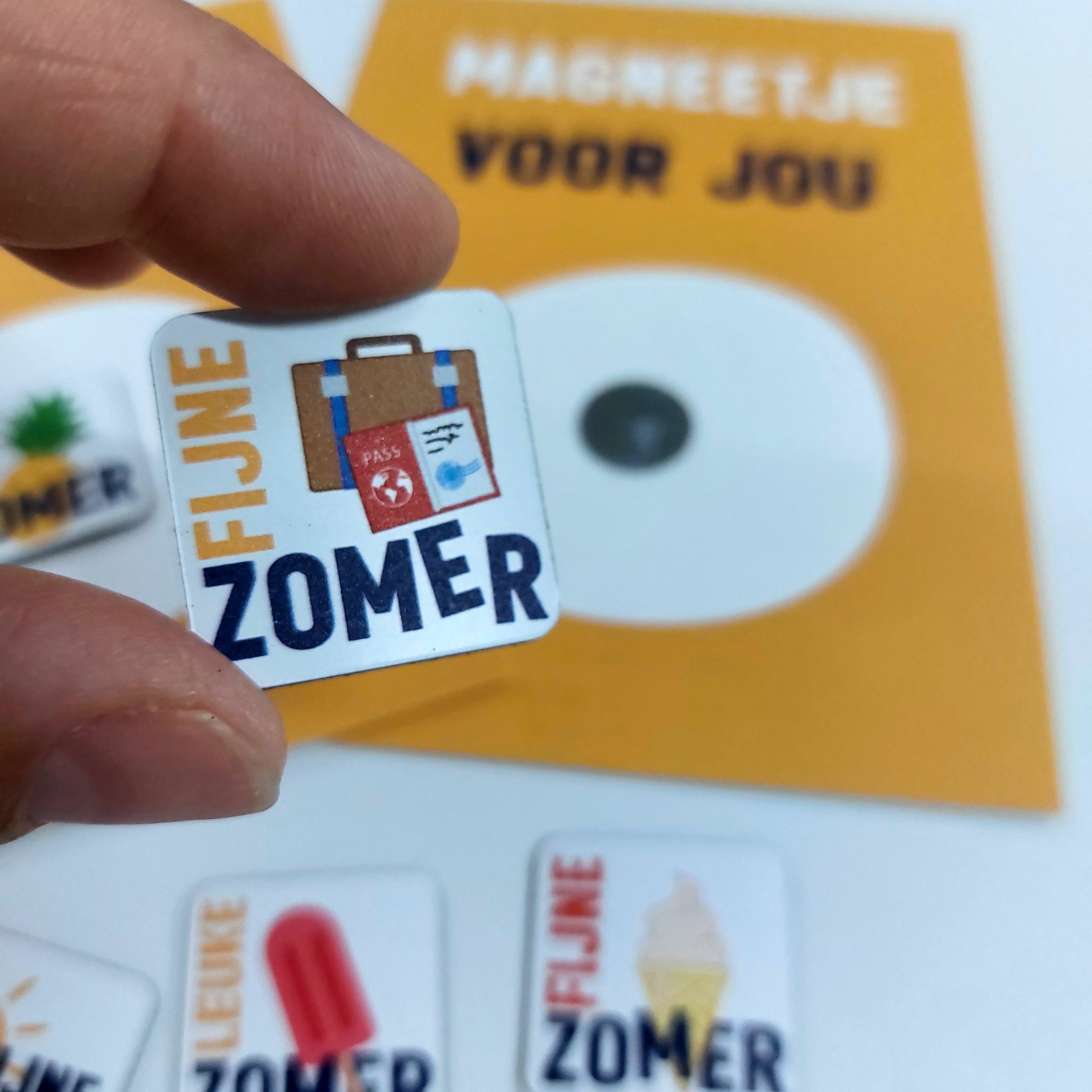 Ansichtkaart met magneetje  | Fijne zomer