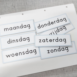 Dagen vd week 4 x 12 cm