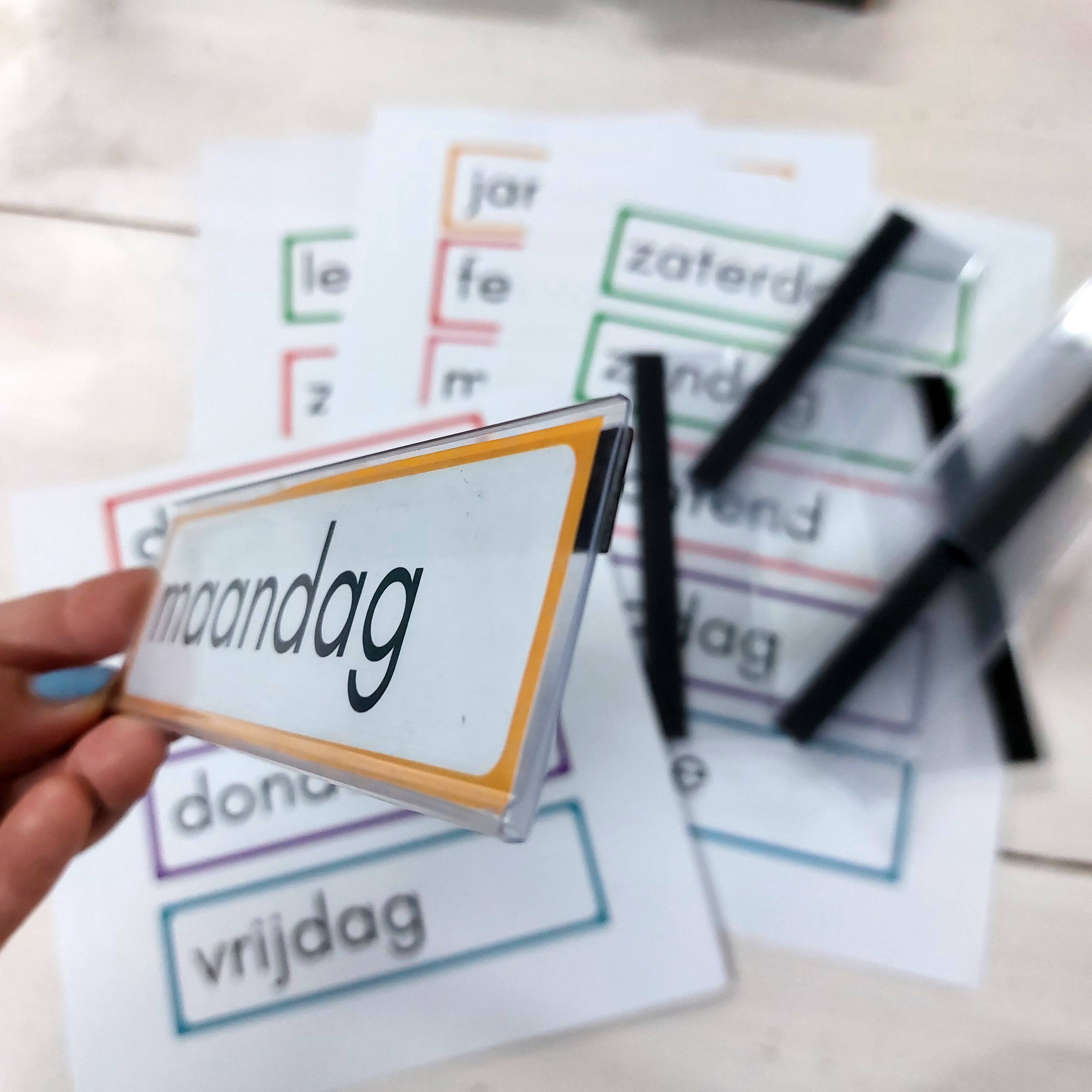 Magnetische houder dagritme kaarten (15 x 4 cm)