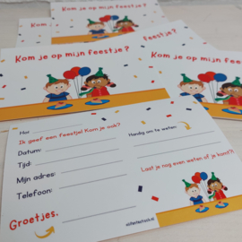 Uitnodiging Kinderfeestje (kaart A6)