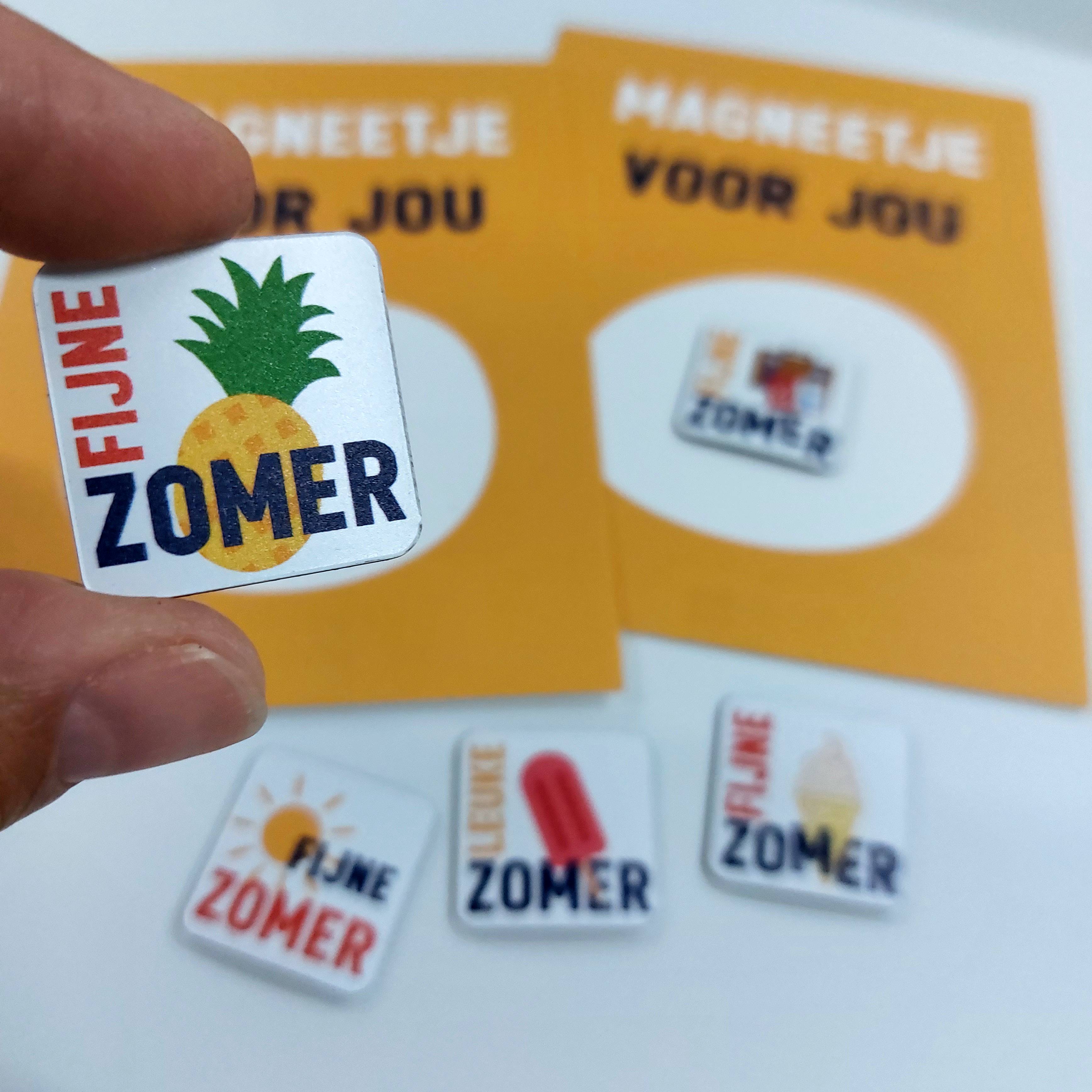 Ansichtkaart met magneetje  | Fijne zomer