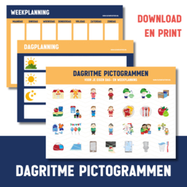 Printable | Dagritme pictogrammen
